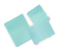 SAFIGLE Book Binder Dividers with Tabs 3 Sets Plastic Index Dividers for Loose-Leaf Notebooks Document Filing and Academic Use