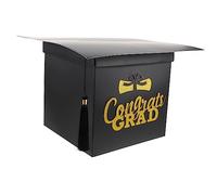 SAFIGLE Box Graduation Message Box with Tassel Unique Graduation Cap Design for Blessing Cards for Group Messages From Friends Classmates Stylish Compact Card Holder