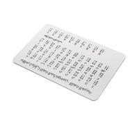 SAFIGLE Braille Learning Frame for Beginners Portable Teaching Aid with Raised Dots Educational Tool for Visually Impaired and Adults Durable and User Friendly Design