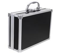 SAFIGLE Briefcases for Men Travel Tool Suitcase Aluminum Storage Portable Compartments Small Briefcase Money Men Brief Case Man Locking Metal Case Black Abs