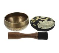 SAFIGLE Buddha Sound Bowl Tibetan Singing Bowl Mallet Set Yoga Meditation Manual Tapping for Mind Body Relaxation