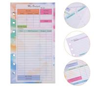 SAFIGLE Budget Binder Loose-leaf Sheets Portable Expense Tracking Notepad with Monthly Weekly and Budget Planner Pages for Organized Finance Management