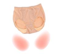 SAFIGLE Buttocks Augmentation Pads Silicone Butt Hip Enhancer Pants Removable Women Pads for Shapewear for Daily Wear and Exercise Beige