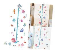 SAFIGLE Cartoon Seaworld Height Chart for Wall Decals Boy Girl Height Chart Removable Design for Boys and Girls Rooms and Nursery Decor Measuring Growth for Little Ones