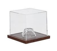SAFIGLE Case Preventing and Golf Ball Base with Display Wooden Acrylic Stand , Dustproof Cube Holder Rolling for Golf Ball Collection Storage Everyday Training