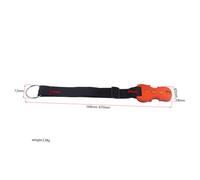 SAFIGLE Cello End-pin Holder Wooden Anti-skid Spike Floor Protector with Adjustable Non-slip Anchor Rest Strap for Stable Playing Orange Black