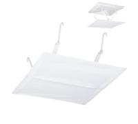 SAFIGLE Central Air Conditioning Windshield Deflector 35x35cm White Anti-direct Blow Air Baffle for Ceiling-mounted Ac Vent, Airflow Guide Panel for Home and Office Use