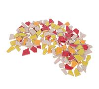 SAFIGLE Ceramic Mosaic Tiles Tiny Porcelain Fragments and Irregular Glazed Texture for DIY Craft Projects and Decorative Home Use
