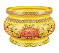 SAFIGLE Ceramic Retro Incense Burner with Lotus Design, Lightweight and Portable Censer Holder for Yoga and Meditation Room, Antique Style Incense Stove for Home Decor