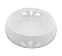 SAFIGLE Ceramic Teapot Warmer Base with Hollow Out Design White Porcelain Heating Stand for Coffee Tea Mugs and Wax Melts Heatproof Ceramic Plate for Even Temperature Maintenance and