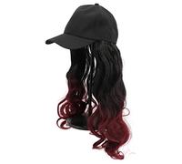 SAFIGLE Chemical Fiber Wig Long Curly Wig Hat for Women Girls Fashion for Party Outdoor