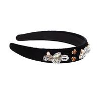 SAFIGLE Chic Baroque Rhinestone and Pearl Hairband for Women Lightweight Hair Accessory for Parties Weddings and Dances Fashionable Headband for Nighttime Activities