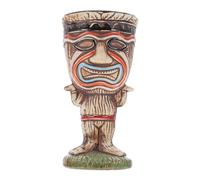 SAFIGLE Chic Ceramic Cocktail Cup 300Ml Witch Doctor Statue Shape Sturdy Material Home Drinking Glass