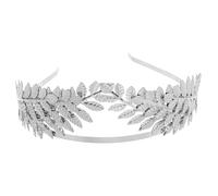 SAFIGLE Chic Palm Leaf Headband Versatile Crown Hairpiece for Women Bridal Hair Accessory for Formal Events