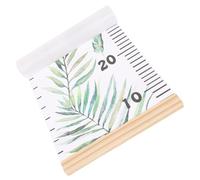 SAFIGLE Children's Height Growth Chart Wall Hanging Ruler for Kids Room Decoration Removable Canvas and Wood Material Featuring Unique Cartoon Pattern Design