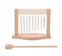 SAFIGLE Chinese Percussion Chime 9-tone Bar Handheld Wind Chime for Relaxation Meditation Mindfulness Hand Bells Instrument for Yoga Sound Healing and Classroom Use