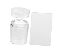 SAFIGLE Chunky Clear Jelly Silicone Stamper for Nail Art Transparent Stamping Tool for Creative Designs for DIY Nail Art Stamping Techniques