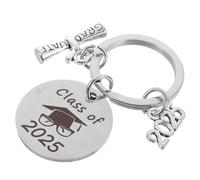 SAFIGLE Class of 2025 Stainless Steel Graduation Keychain Graduate Her Son Daughter