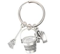 SAFIGLE Cleaning Staff Keychain Pendant Lightweight Zinc Alloy Bag Hanging Decoration for Cleaner Work Accessories