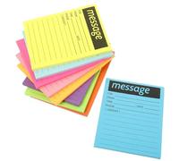 SAFIGLE Color Multi-function Memo Pads Portable Self-adhesive Message Stickers for Home Office School Use Fluorescent Household Reminder Notes for To-do Lists and Daily Planning