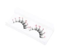 SAFIGLE Colorful False Eyelashes Natural Nude Makeup Stage Makeup Butterfly Glitter False Eyelash Extensions for Women Ladies Girls
