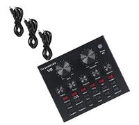 SAFIGLE Condenser Microphone for Sound Card Warm-up Effects Male to Female Voice Changer Live Streaming Soundboard Music Mixer Card Household Sound Ktv Soundboard