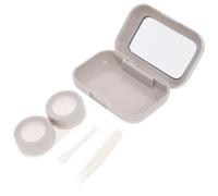 SAFIGLE Contact Case Cute Compact Storage Kit with Mirror Moisture Control for Travel and Everyday Carry