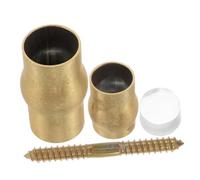 SAFIGLE Copper Antislip Walking Stick Hardware Kit Elderly Crutch Joint Set with Brass Tip for Secure Grip and Safety Suitable for Indoor Outdoor Use and Senior Cane Repair