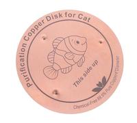 SAFIGLE Copper Disk for Cat and Dog Bowls, 3.94 Inch, 0.6mm Thick Pure Copper Disc with 4-point Support, Natural Cleaning and Optimal Flow for Pet Drinking Dishes, All-season Use