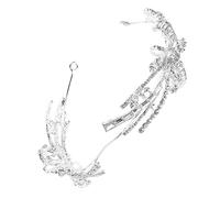 SAFIGLE Crown Rhinestones Headband for Elegant Wedding Hair Accessory Chic Glitter Headdress Decoration for Bridal Parties and Birthday Celebrations