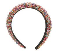 SAFIGLE Crystal Headband Thick Sponge for Comfort Featuring Sparkling Rhinestones and Velvet Trim for Party Wear This Women Hair Hoop Is Fashionable Accessory for Special Occasions
