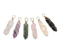 SAFIGLE Crystal Pendants DIY Accessories Hexagon Hanging Pendant Crystal for Necklace Making Wedding Decoration Copper Wire and Gorgeous Light Effect