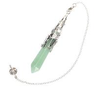 SAFIGLE Crystal Stone Wall Art Hanging Decoration for Meditation Yoga Room Bedroom Living Room Natural Crystal Pendant with Bead Chain Unique Wall Hanging Decor