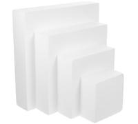 SAFIGLE Cubic Foam Cake Model Set 4Pcs for DIY Cake Decorating Practice and Wedding Display Multi-Function Reusable Dummies