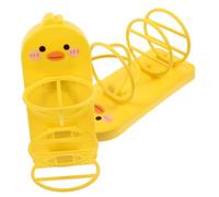 SAFIGLE Cute Duck Makeup Sponge Holder 2-Piece Wall-Mounted Storage Rack for Powder Puff Waterproof and Space-Saving for Beauty Enthusiasts