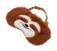 SAFIGLE Cute Sloth Plush Sleep Mask for Cartoon Eye Cover with Band Total Light Blockage for Travel Napping Sleepovers