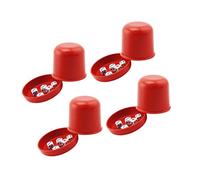 SAFIGLE Dice Cups 4 Sets of Bar Dice Cups Thicken Broken-resistant Design Ktv Game Anti-cheating 5 Dices