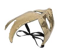 SAFIGLE Disco Glitter Mask Cat Face Mask with Reflective Design Secure Fit Elegant Craftsmanship Metallic and Glittery Finish Golden for Masquerade Balls and Fancy Dress