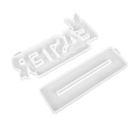 SAFIGLE DIY Easter Bunny Resin Casting Mold Set, Silicone Art Craft Mold with Letters for Home Decoration and Tabletop Adornment