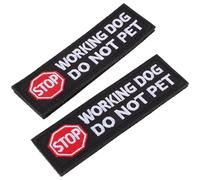 SAFIGLE Do Not Pet Patches 2Pcs Service Dog Harness Embroidered Stickers Soft Fabric for Working Dogs During Public Access
