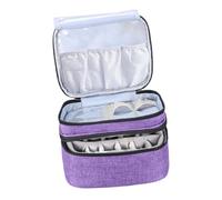 SAFIGLE Double Nail Polish Pouch Oxford Cloth Essential Oil Storage Bag Carrying Organiser for Travel