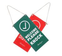 SAFIGLE Double Sided Do Not Disturb Sign with Please Knock Before Entering Reversible Open Closed Door Hanger for Office Therapy Clinic Dorm Online Meeting Sessions Commercial Business