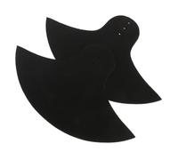 SAFIGLE Drum Cymbal Mute Pads Black Cloth and Rubber Material for Precise Drum Dampening 2pcs and Low Volume Practice at Home