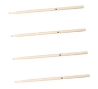SAFIGLE Drumsticks Maple Wood Percussion Tool 2 Pair Drum Mallets Set Round Smooth Surface for Snare Jazz Drums