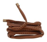 SAFIGLE Elastic Hair Bands Ponytail Holder Pu Leather Hair Accessories Easy to Put and Take for Women Outfits and Occasions Coffee Colour