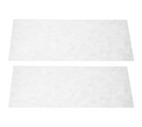 SAFIGLE Electric Guitar Inlay Material 2pcs White Nacre Shell Rectangle Sheets for Fretboard and Headstock Crafting