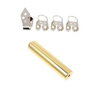 SAFIGLE Electric Guitar Slide Round Nose Solid Tone Bar Metal Finger Picks for Lap Steel Guitar Playing and Stainless Steel Accessory