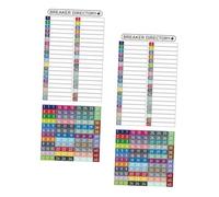 SAFIGLE Electrical Box Labels with Self-Adhesive Circuit Breaker Stickers for Outdoor Panel Identification Load Center Markers for Electricians and Maintenance
