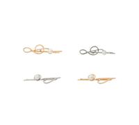 SAFIGLE Elegant Alloy Pearl Musical Note Hair Clips Women Hair Barrettes Hairpin for Fine Hair Mixed Style Set