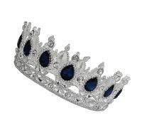 SAFIGLE Elegant Bride Crown Wedding Headdress Silver and Dark Tiara for Women Hair Ornament for Weddings Parties and Prom Unique Design with Stunning Craftsmanship